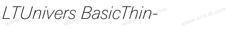 LTUnivers BasicThin字体转换